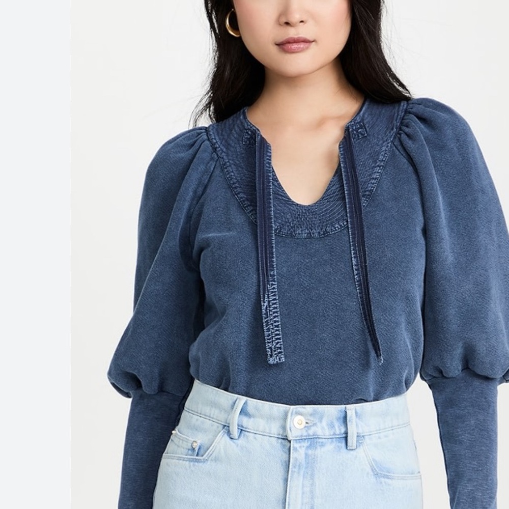 Ulla Johnson Denim Blue Blouse